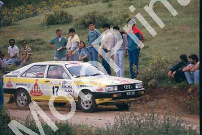 1987 Acropolis 17 Rudolf Stohl Ernst Rohringer Audi coupe Quattro (courtesy Roger Swan) (70)