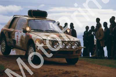 1985 Safari 7 Ari Vatanen, Terry Harryman Peugeot 205 Turbo (courtesy Roger Swan) (9)