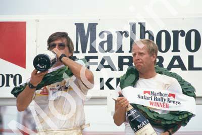 1987 Safari 7 Arne Hertz, Hannu Mikkola podium(courtesy Roger Swan) (274)