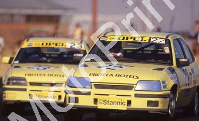1988 Lichtenburg Stannic 23 Tony Martin following 22 Michael Briggs Opel Kadett GSi (Colin Watling Photographic) (102)