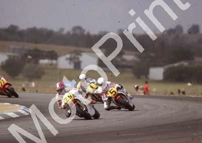 1983 SA GP 500 29 Keith Huewen Suzuki 5 Marco Lucchinelli Honda 1 Franco Uncini Suzuki(Colin Watling Photographic) (13)