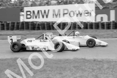 1985 Silverstone F3000 3 Michel Ferte 8 Christian Danner March 85B (Colin Watling Photographic) (45)