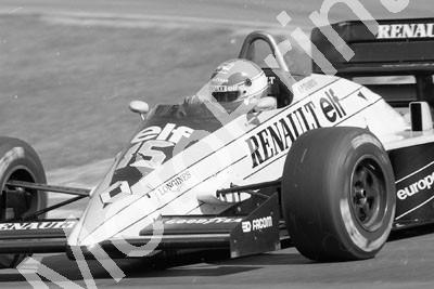 1985 Brands European GP 15 Patrick Tambay Renault RE60B (Colin Watling Photographic) (218)