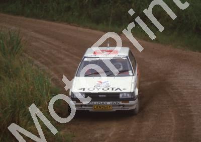 1987 Tour de Valvoline Rally Glen Gibbon, Peter Cuffley Toyota check year not 1987 (Colin Watling Photographic) (33)