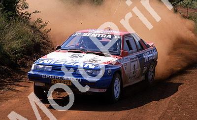 1991 Castrol Intnl Rally 3 Nic de Waal, Guy Hodgson Sentra (Colin Watling Photographic) (39)