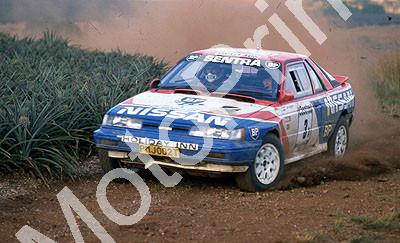 1991 Castrol Intnl Rally 3 Nic de Waal, Guy Hodgson Sentra (Colin Watling Photographic) (41)