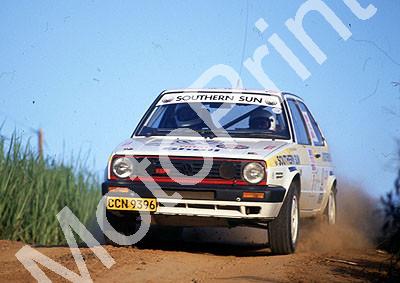 1991 Tour de Total Rally 7 Johan Evertse, Steve Harding Golf (Colin Watling Photographic) (3)