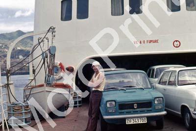 DP and Fiat 127 on ferry