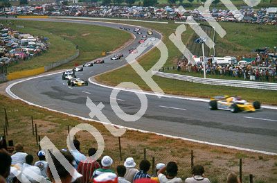(thanks Stuart Falconer) a 722 1980 SA GP opening laps Jabouille RE23; Arnoux RE21; Jones, Laffite Piquet